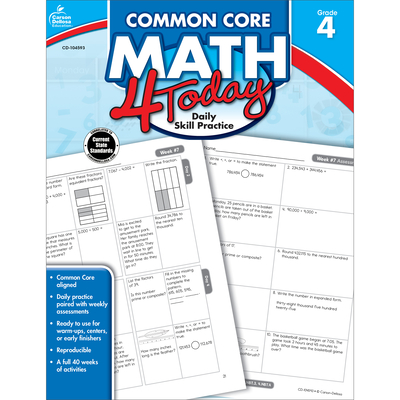 Common Core Math 4 Today, Grade 4-cover
