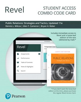 Revel for Public Relations: Strategies and Tactics, Updated Edition -- Combo Access Card-cover