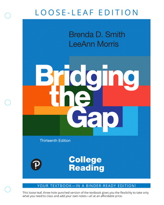 Bridging the Gap: College Reading, Loose-Leaf Edition-cover