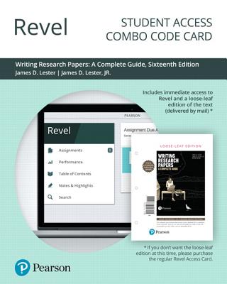 Revel for Writing Research Papers: A Complete Guide -- Combo Access Card