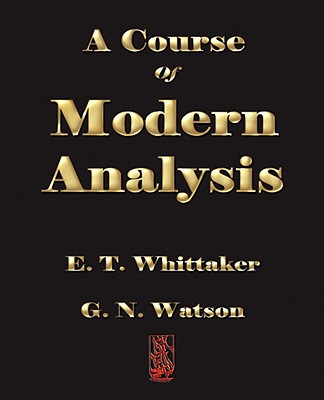 A Course of Modern Analysis-cover