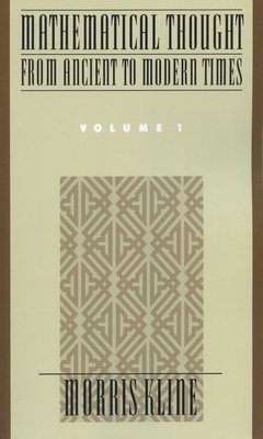 Mathematical Thought from Ancient to Modern Times-cover