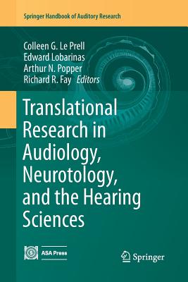 Translational Research in Audiology, Neurotology, and the Hearing Sciences-cover