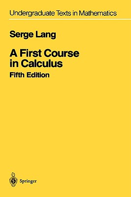 A First Course in Calculus-cover