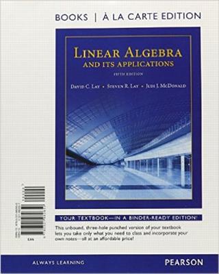 Linear Algebra and Its Applications, Books a la Carte Edition-cover