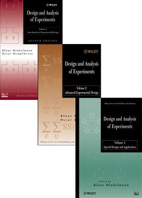 Design and Analysis of Experiments, 3 Volume Set-cover