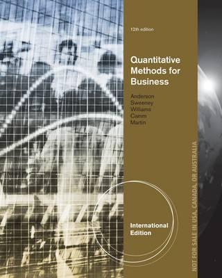 Quantitative Methods for Business 12/e【內含註冊碼,經拆除不受退】 -cover
