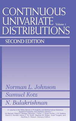 Continuous Univariate Distributions, Volume 1-cover