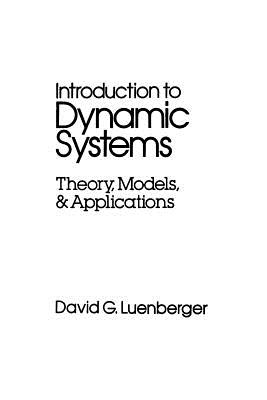Introduction to Dynamic Systems: Theory, Models, and Applications-cover