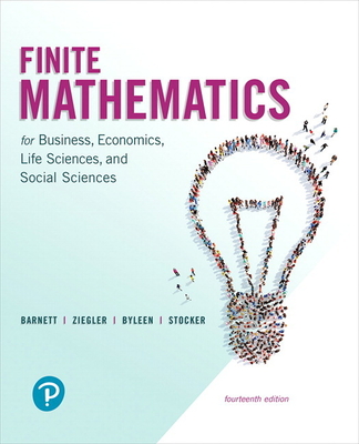 Finite Mathematics for Business, Economics, Life Sciences, and Social Sciences-cover