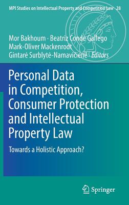 Personal Data in Competition, Consumer Protection and Intellectual Property Law: Towards a Holistic Approach?-cover
