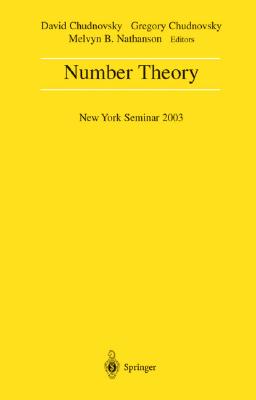 Number Theory: New York Seminar 2003-cover