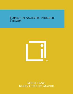 Topics in Analytic Number Theory (Paperback)-cover