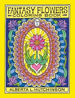 Fantasy Flowers Coloring Book No. 1: 24 Designs in Elaborate Oval Frames-cover