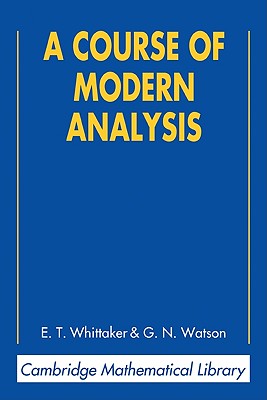 A Course of Modern Analysis-cover