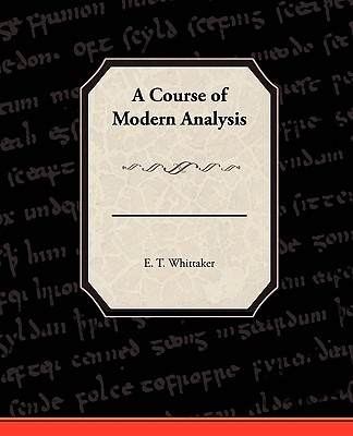 A Course of Modern Analysis-cover