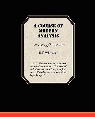 A Course of Modern Analysis-cover