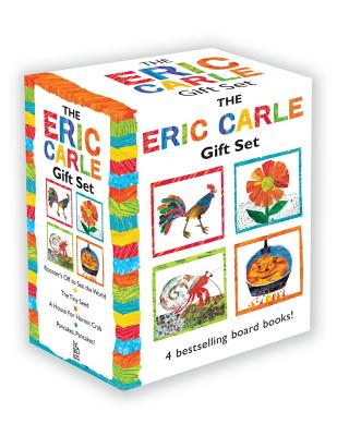 The Eric Carle Gift Set: The Tiny Seed; Pancakes, Pancakes!; A House for Hermit Crab; Rooster's Off to See the World-cover