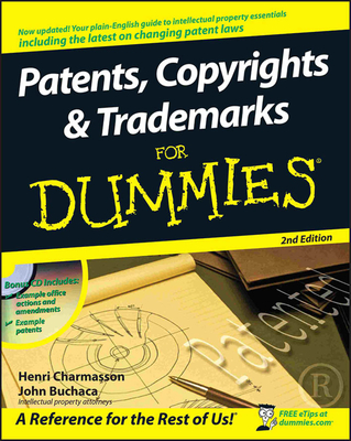 Patents, Copyrights and Trademarks for Dummies [With CDROM]-cover
