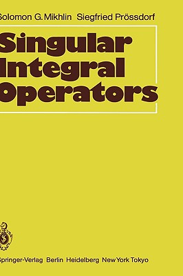 Singular Integral Operators-cover