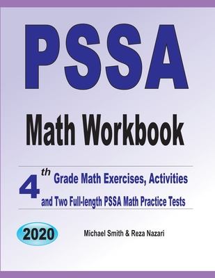 PSSA Math Workbook: 4th Grade Math Exercises, Activities, and Two Full-Length PSSA Math Practice Tests-cover