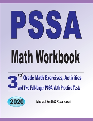 PSSA Math Workbook: 3rd Grade Math Exercises, Activities, and Two Full-Length PSSA Math Practice Tests-cover