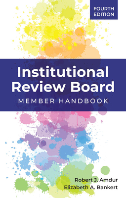 Institutional Review Board: Member Handbook-cover