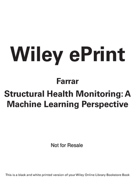 Structural Health Monitoring: A Machine Learning Perspective-cover