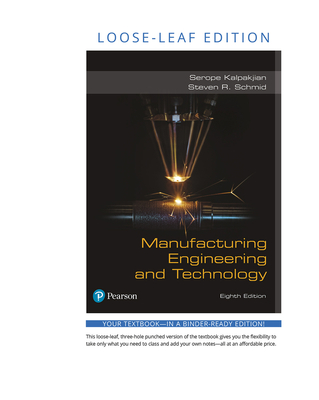 Manufacturing Engineering and Technology -- Print Offer [loose-Leaf]-cover