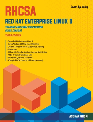 RHCSA Red Hat Enterprise Linux 9: Training and Exam Preparation Guide (EX200), Third Edition-cover