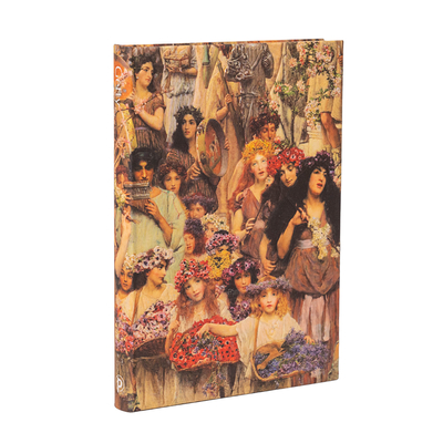 Paperblanks Spring Lawrence Alma-Tadema Hardcover Journal MIDI Lined Elastic Band 144 Pg 120 GSM-cover