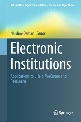 Electronic Institutions and Their Applications-cover