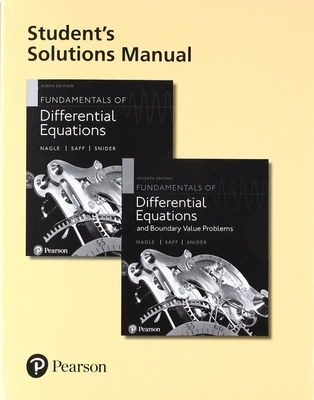Student's Solutions Manual for Fundamentals of Differential Equations and Fundamentals of Differential Equations and Boundary Value Problems-cover