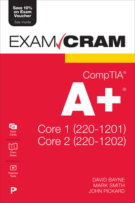 Comptia A+ Core 1 (220-1201) and Core 2 (220-1202) Exam Cram-cover