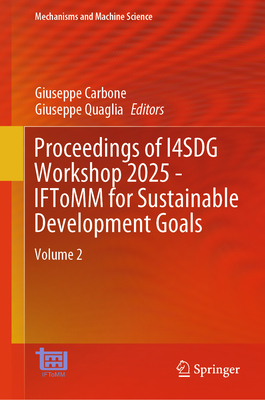 Proceedings of I4sdg Workshop 2025 - Iftomm for Sustainable Development Goals: Volume 2-cover
