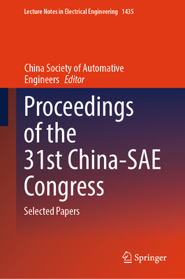 Proceedings of the 31st China-Sae Congress: Selected Papers-cover