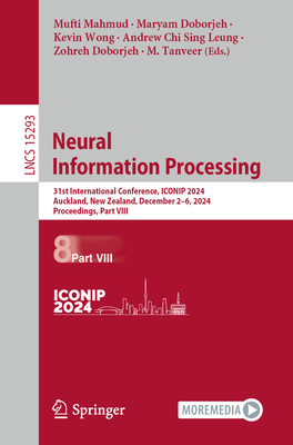 Neural Information Processing: 31st International Conference, Iconip 2024, Auckland, New Zealand, December 2-6, 2024, Proceedings, Part VIII-cover