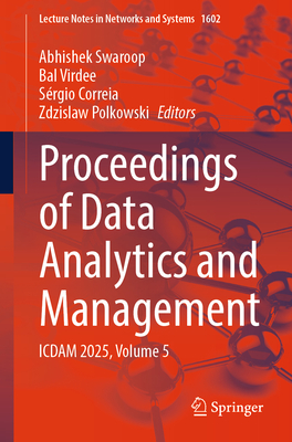 Proceedings of Data Analytics and Management: Icdam 2025, Volume 5-cover