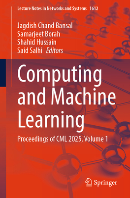 Computing and Machine Learning: Proceedings of CML 2025, Volume 1-cover