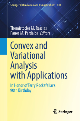 Convex and Variational Analysis with Applications: In Honor of Terry Rockafellar's 90th Birthday-cover