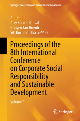Proceedings of the 8th International Conference on Corporate Social Responsibility and Sustainable Development: Volume 1-cover
