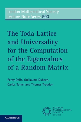 The Toda Lattice and Universality for the Computation of the Eigenvalues of a Random Matrix-cover