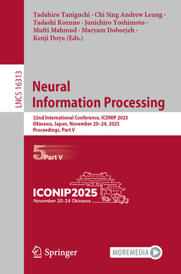 Neural Information Processing: 32nd International Conference, Iconip 2025, Okinawa, Japan, November 20-24, 2025, Proceedings, Part V-cover