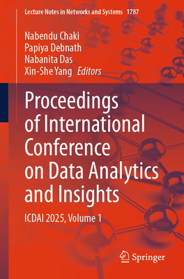 Proceedings of International Conference on Data Analytics and Insights: Icdai 2025, Volume 1-cover