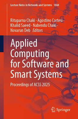 Applied Computing for Software and Smart Systems: Proceedings of Acss 2025-cover