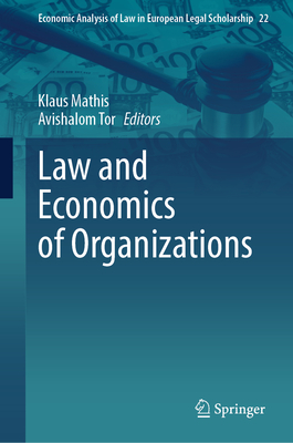 Law and Economics of Organizations-cover