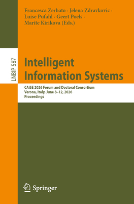 Intelligent Information Systems: Caise 2026 Forum and Doctoral Consortium, Verona, Italy, June 8-12, 2026, Proceedings-cover