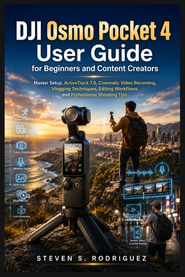 DJI Osmo Pocket 4 User Guide for Beginners and Content Creators: Master Setup, ActiveTrack 7.0, Cinematic Video Recording, Vlogging Techniques, Editin-cover