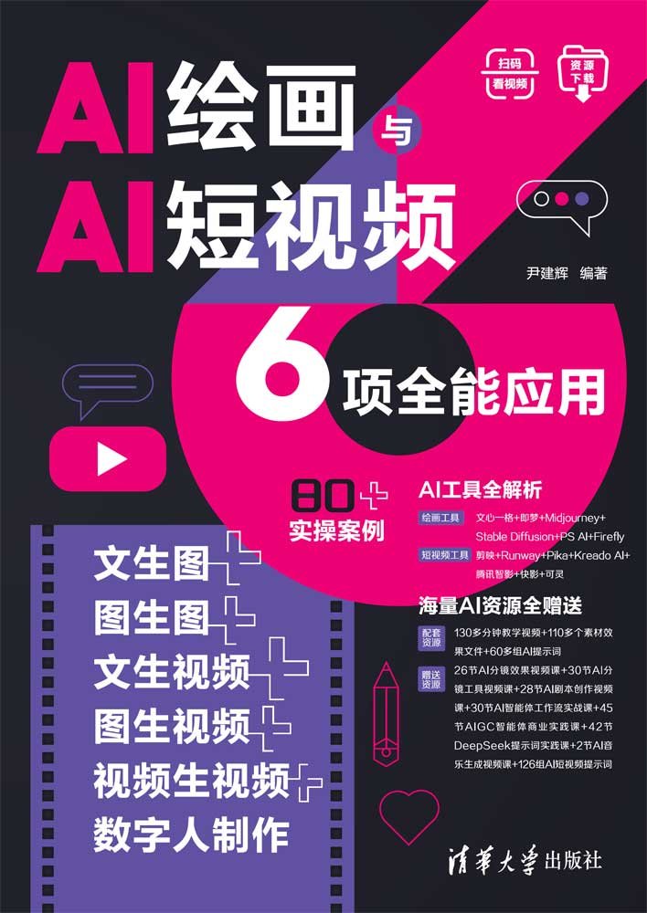 AI繪畫與AI短視頻6項全能應用：文生圖+圖生圖+文生視頻+圖生視頻+視頻生視頻+數字人制作-preview-1