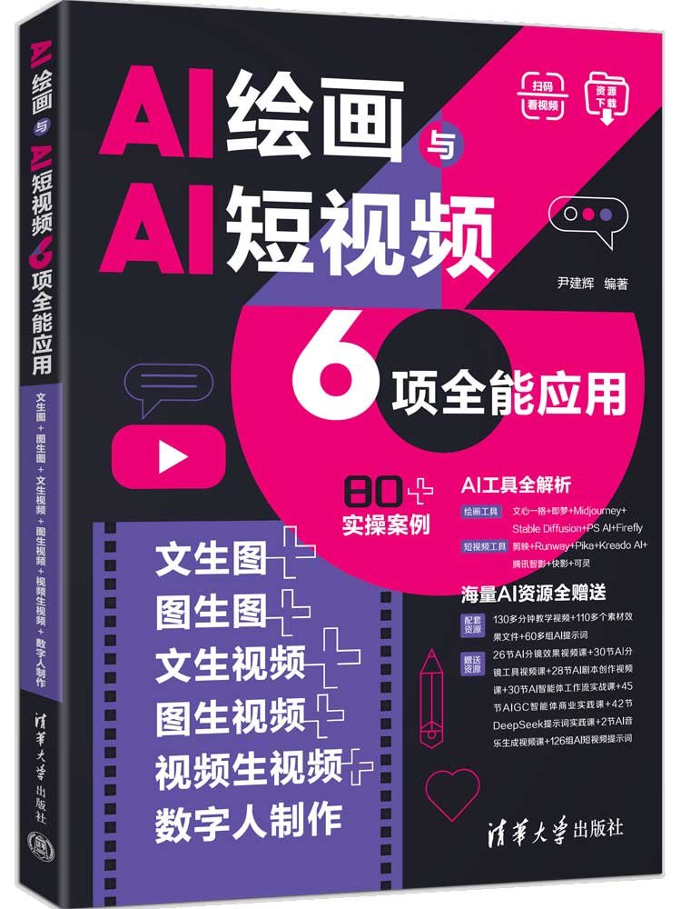 AI繪畫與AI短視頻6項全能應用：文生圖+圖生圖+文生視頻+圖生視頻+視頻生視頻+數字人制作-preview-3